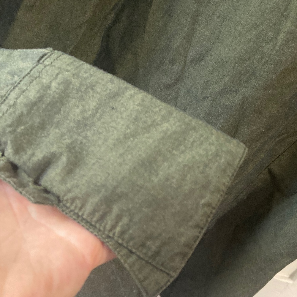 Dockers Forest Green Casual Button Down Shirt - Picture 5 of 5